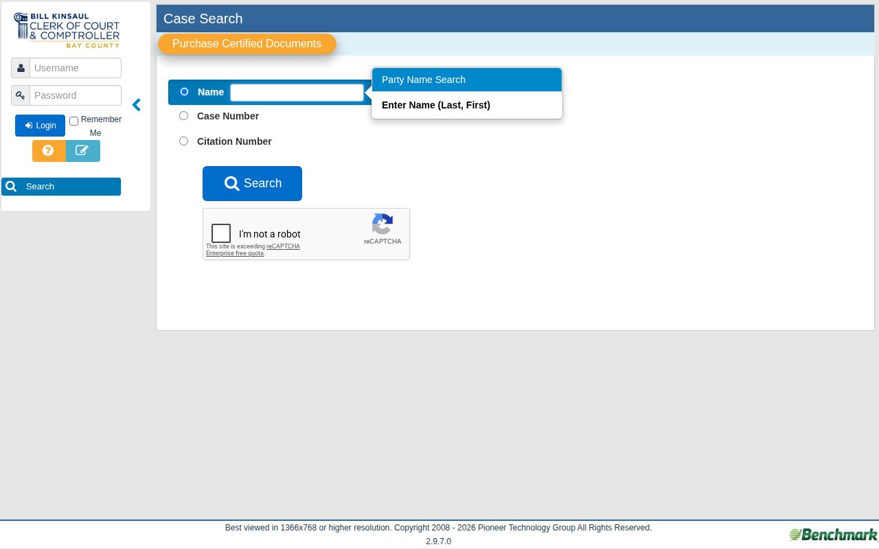 Bay County court fields for released inmate record checks